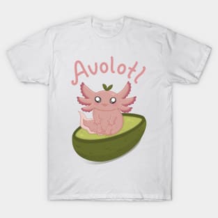 Avolotl Axoltol Kawaii Avocado T-Shirt